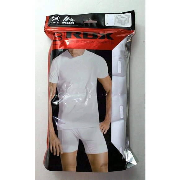 RBX Men's Crew neck T Shirts 3 Pack Medium White - Picture 1 of 7